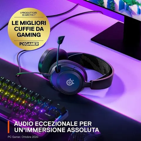 STEELSERIES Arctis Nova 1 CUFFIE, Nero – immagine 3