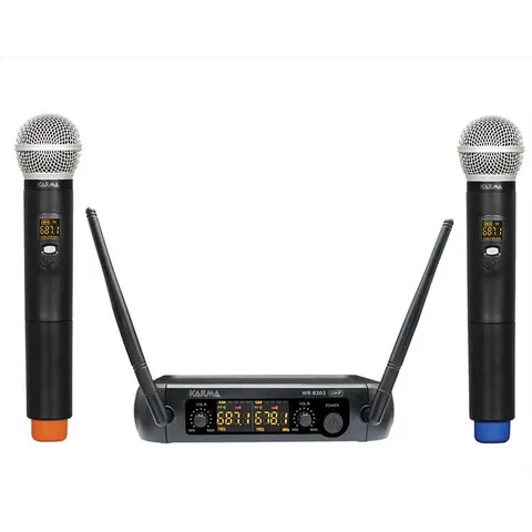 KARMA Doppio radiomicrofono Set 8202 Nero – immagine 2