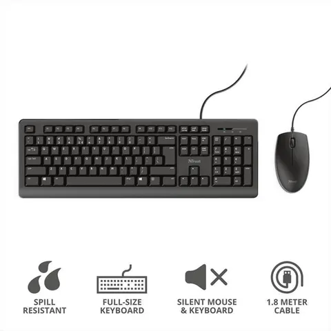 Trust 23971 PRIMO KEYBOARD AND MOUSE SET IT – immagine 2