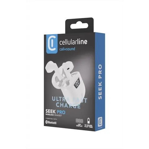 Cellular Line Auricolari Bluetooth Btseekprotwsw Bianco – immagine 2