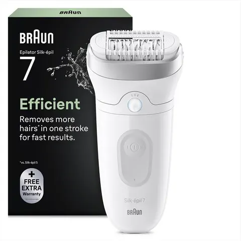 Epilatore Braun SE7 000 SILK EPIL 7 White e Silver – immagine 2