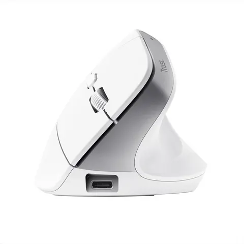Trust Mouse Ergonomico Wireless Bayo+-white – immagine 2