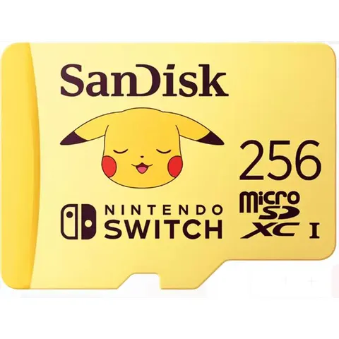 SanDisk Micro Sd Per Nintendo Switch Pokemon Pikachu 256gb-giallo – immagine 2