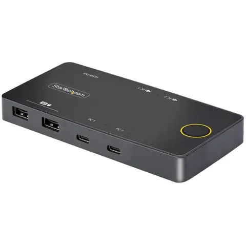 StarTech.com C2-H46-UC2-PD-KVM switch per keyboard-video-mouse (kvm) Nero – immagine 2