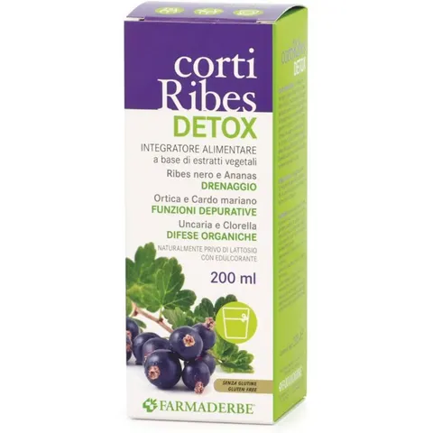 Farmaderbe Corti Ribes Detox 200ml – immagine 3