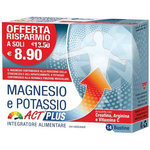 f&f Magnesio potassio act plus 14 bustine – immagine 3