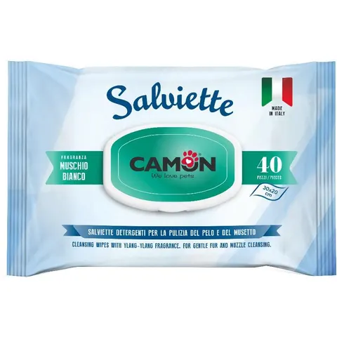 Camon Salviette Muschio Bianco 40 Pezzi – immagine 3