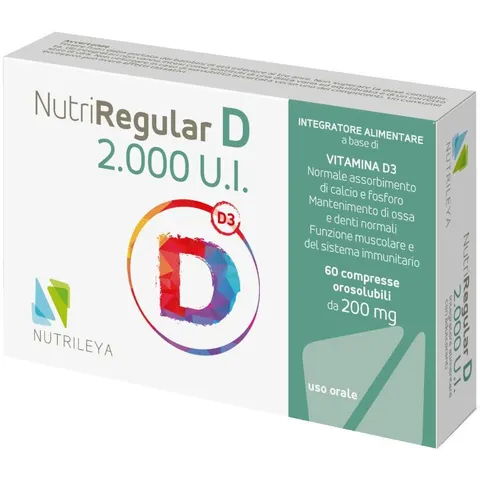 NUTRILEYA Srl NUTRIREGULAR D2000UI Veg.60 Cpr – immagine 3