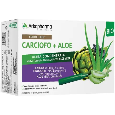 0 Arkofluidi Carciofo + Aloe Vera 2 Flaconcini – immagine 2