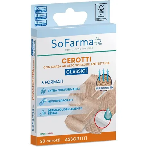 Sofarmapi Assortimento di 20 Cerotti Classici – immagine 3