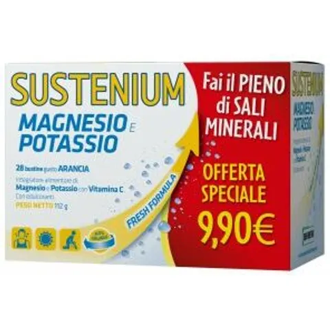 A.MENARINI IND.FARM.RIUN.Srl Sustenium Magnesio e Potassio 28 Bustine – immagine 2