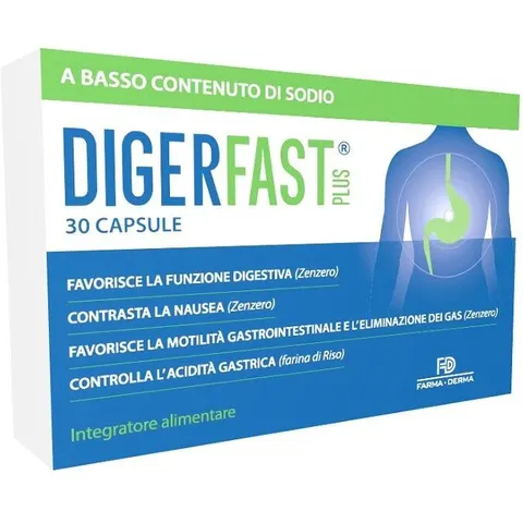 FARMA-DERMA Srl Digerfast Plus, 30 capsule – immagine 2