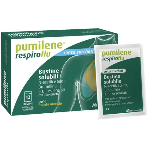 Pumilene Resp Flu S/Z 12 Bustine – immagine 3