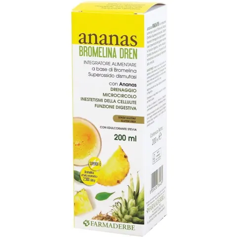 Ananas Bromelina Dren Farmaderbe 200ml – immagine 4