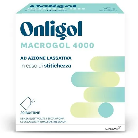 Alfasigma Onligol Macrogol 4000 20 bustine – immagine 2