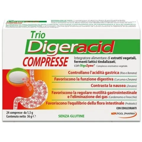 pool pharma Trio Digeracid 24 Compresse – immagine 3