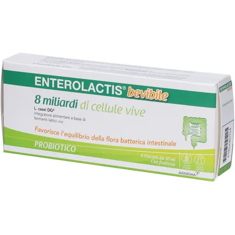 Alfasigma Enterolactis Bevibile 6 Flaconcini 10ml – immagine 2