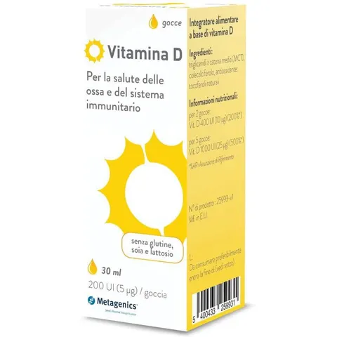METAGENICS Vitamina D 30ml – immagine 4