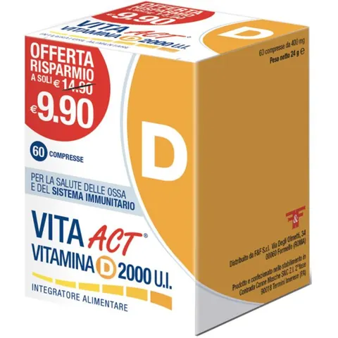 F&f Vitamina D Act 2000ui 60cpr – immagine 4