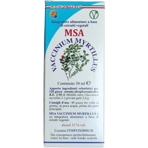 Herboplanet Msa Vaccinium Myrtil 50ml – immagine 3
