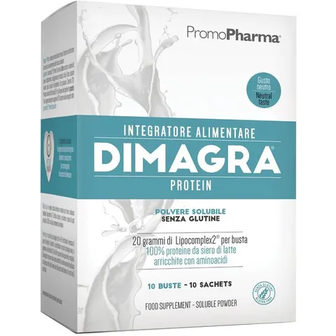 promopharma Dimagra Protein Neutro 10 Bustine – immagine 4