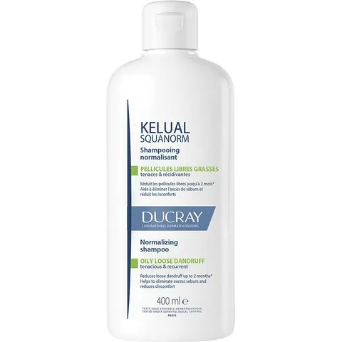 Ducray Squanorm-Kelual Shampoo Oily Dandruff 400mL – immagine 3
