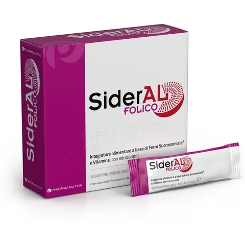 Sideral Folico 20 Bustine Orosolubili – immagine 5