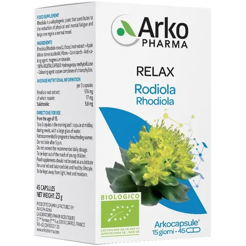 Arkofarm Arkocps Rodiola Bio 45cps – immagine 3