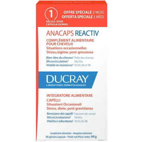 Ducray Anacaps Reactiv, 90 capsule – immagine 3