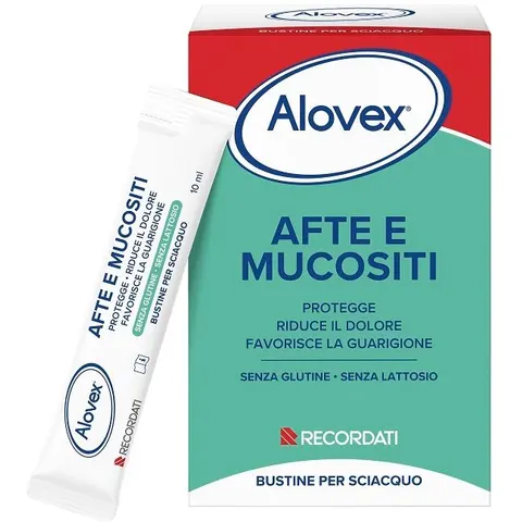 RECORDATI SpA Alovex Afte e Mucositi, 20 Bustine – immagine 3