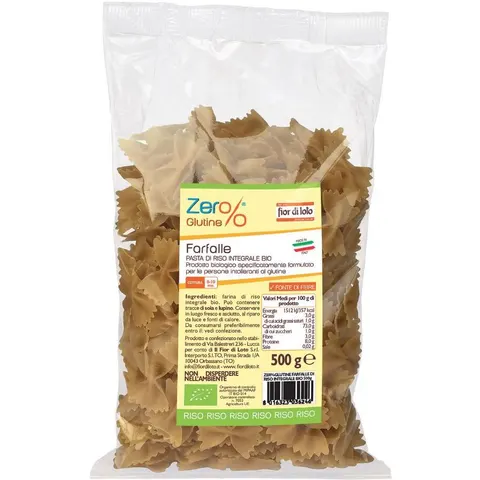 Biotobio Farfalle Riso Semigr Bio 500g – immagine 3