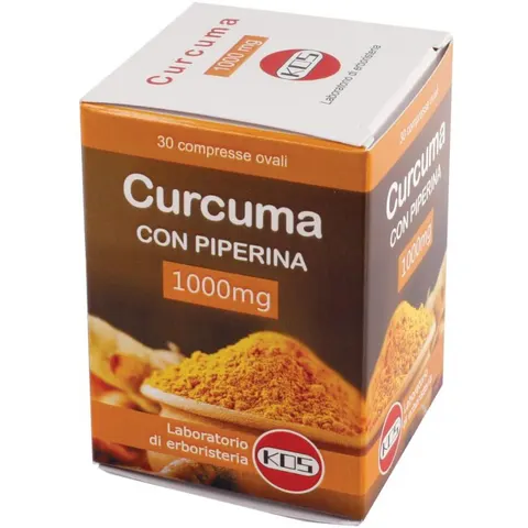 Kos Curcuma con Piperina 30 Compresse – immagine 3