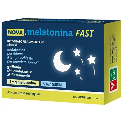Nova Argentia Nova Melatonina Fast 1mg 45 Compresse – immagine 5