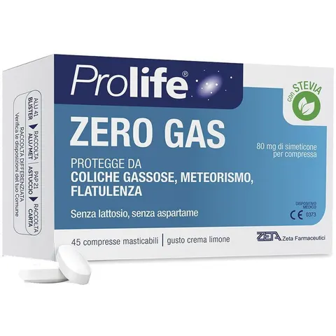 prolife Zero Gas Integratore Contro Gonfiori e Flatulenza 45 Compresse – immagine 5