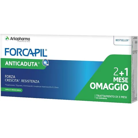 arkofarm Forcapil Pack Anticaduta 3 Pezzi Da 30 Compresse – immagine 4