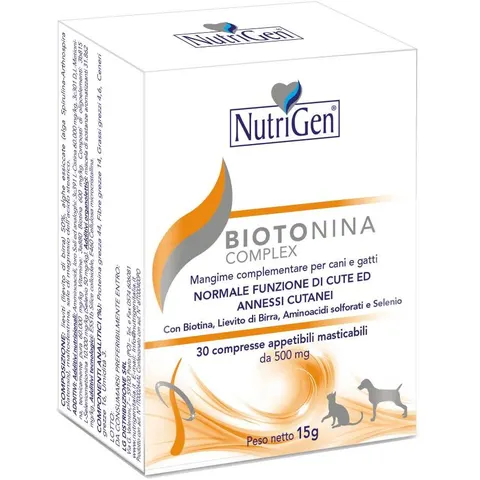 Nutrigen Biotonina Complex - Integratore per Cani e Gatti - 30 Tavolette – immagine 3