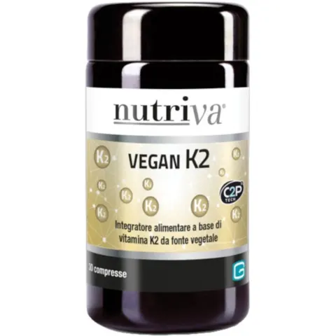 Nutriva Vegan K2 Integratore Vitamina K 30 Compresse – immagine 4