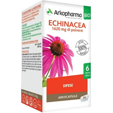 arkofarm Arkocapsule Echinacea 45 Capsule Bio – immagine 4