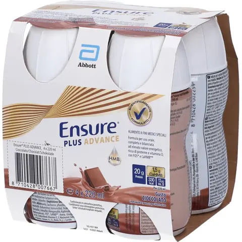 Ensure Abbott Plus Advance Cioccolato 4x220ml – immagine 3