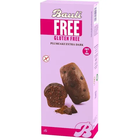 bauli free plumcake extra dark 6 pezzi da 35 g – immagine 2