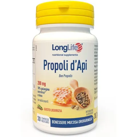long life Longlife propoli d'api 30 compresse – immagine 3