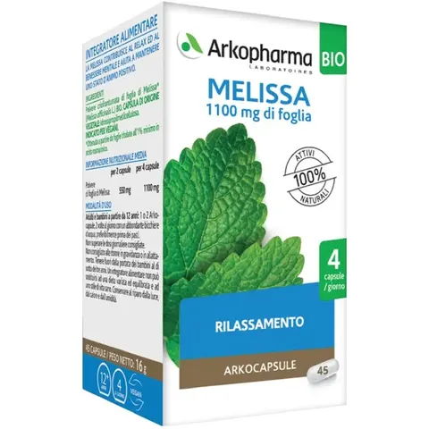arkofarm Arkocapsule Melissa 45capsule Bio – immagine 3