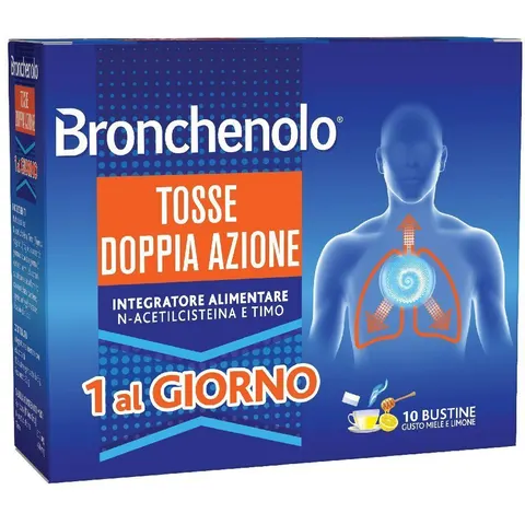 BRONCHENOLO Tosse Doppia Azione 10 Bustine – immagine 5