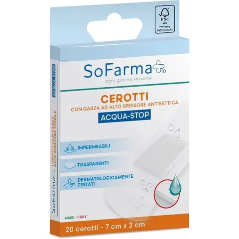 SOFARMA PI Cerotti Impermeabili in Acqua, 20 Pezzi, 7x2 cm – immagine 3