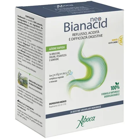 ABOCA Neobianacid Granulare Limone 20 Bustine – immagine 2