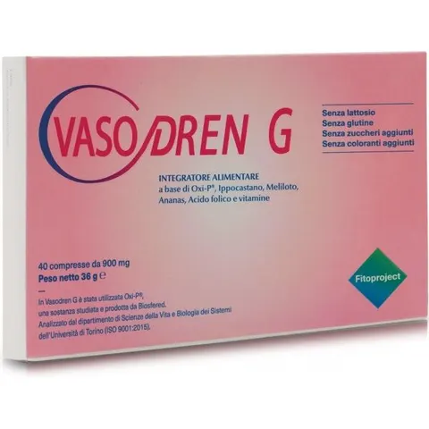 FITOPROJECT Srl VASODREN G 40 COMPRESSE – immagine 3