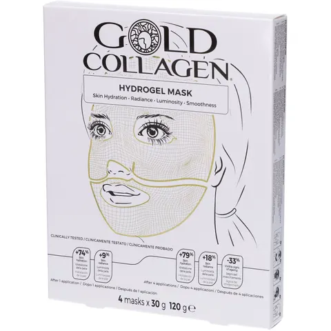 Gold Collagen Hydrogel Mask 4x30mL – immagine 4
