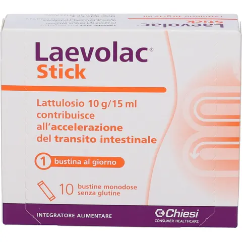 Laevolac Stick Integratore Benessere Intestinale 10 Bustine – immagine 4