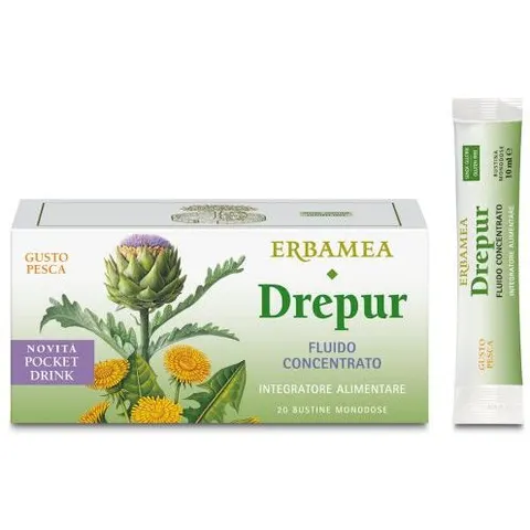 Drepur Fluido 20 Bustine 10ml Erbamea – immagine 3