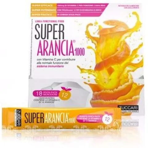 Zuccari Super Arancia 1000 Integratore 10 Bustine Stick – immagine 3
